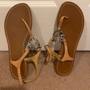 Tory Burch patent sandals
